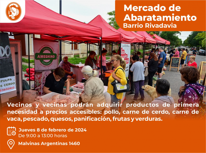 Villa María: El jueves llega el Mercado de Abaratamiento al barrio Rivadavia