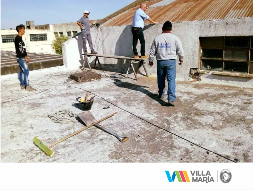Villa María: A través de FODEMEEP, el municipio realiza reparaciones en la ex Escuela del Trabajo