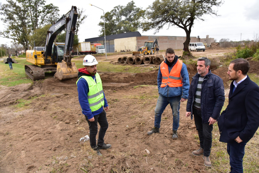 Villa María: Nueva obra de desagües pluviales que optimizará el escurrimiento de las aguas de los barrios del sector norte