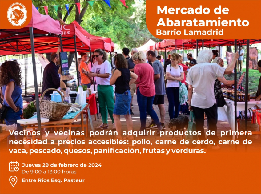 Villa María: El Mercado de Abaratamiento llega a Barrio Lamadrid con alimentos a precios justos y accesibles