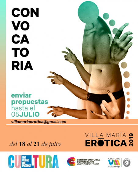 Villa María: Está abierta la convocatoria de propuestas  para la 3° edición de Villa María Erótica