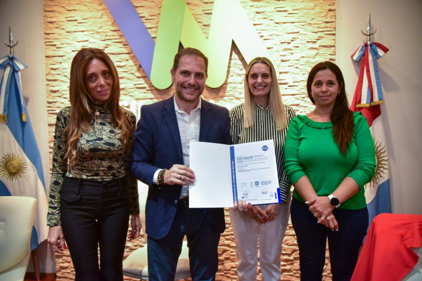 Villa María: El municipio recibió la certificación oficial de Normas ISO, en reconocimiento a las políticas implementadas desde la cartera de Economía
