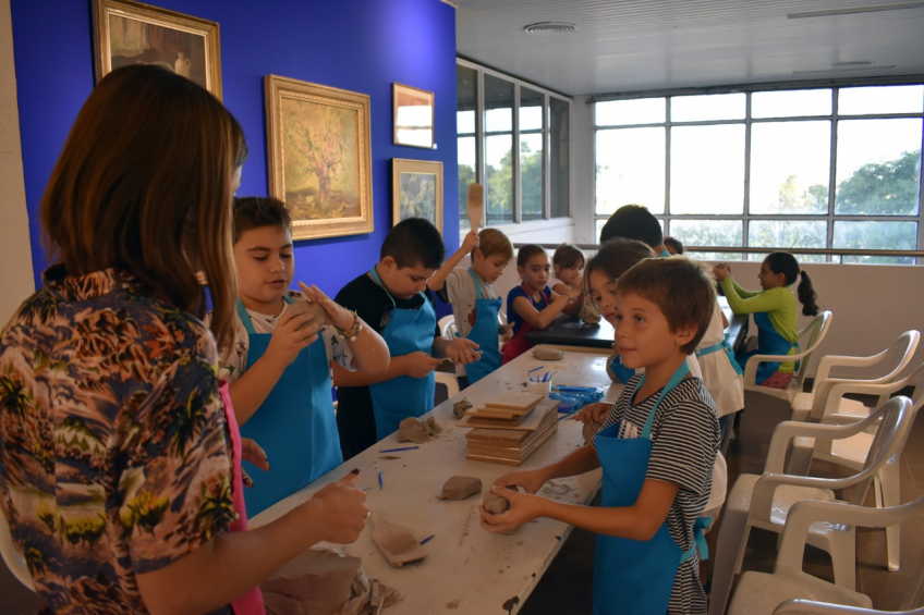 Villa María: En el Museo Bonfiglioli, los “niños creativos” comenzaron  a explorar con actividades artísticas y juegos