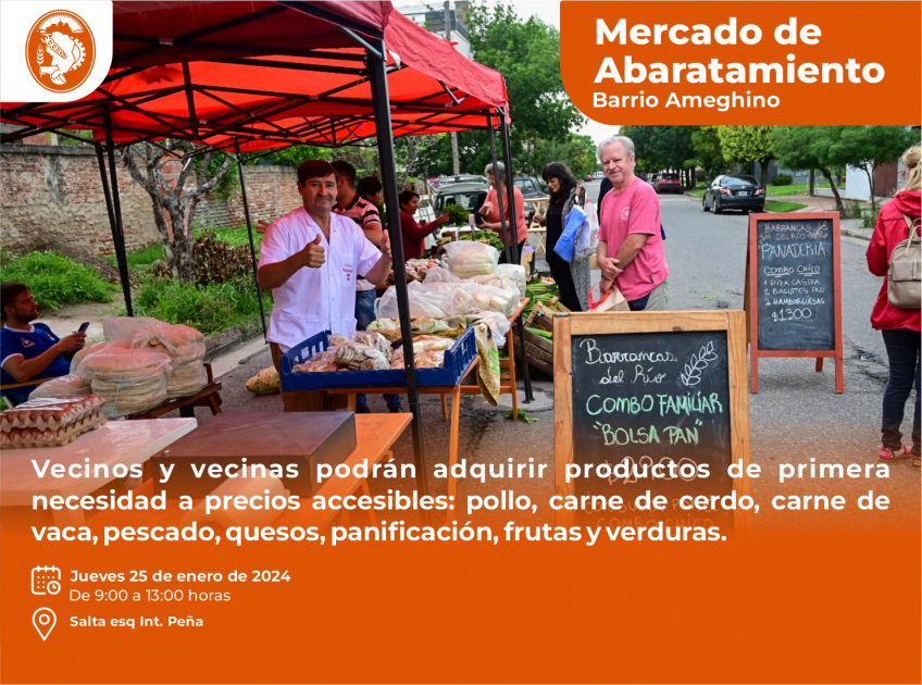 Villa María: El Mercado de Abaratamiento llega al Barrio Ameghino