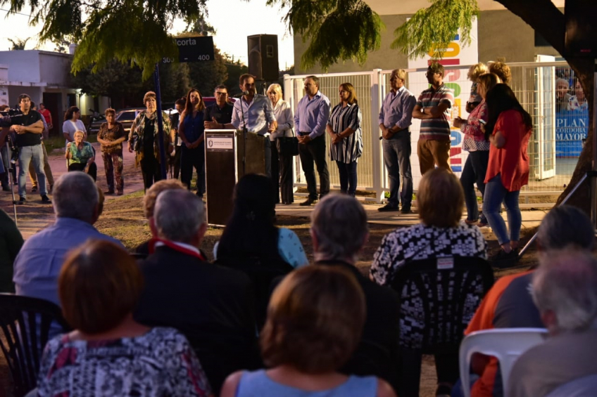 Villa María: Gill y Tocalli reinauguraron las instalaciones del Hogar de Día de barrio Las Playas