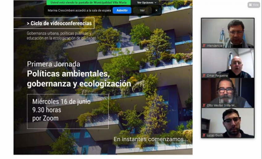 Villa María: Rosso participó de la primera jornada de Políticas Ambientales, Gobernanza y Ecologización