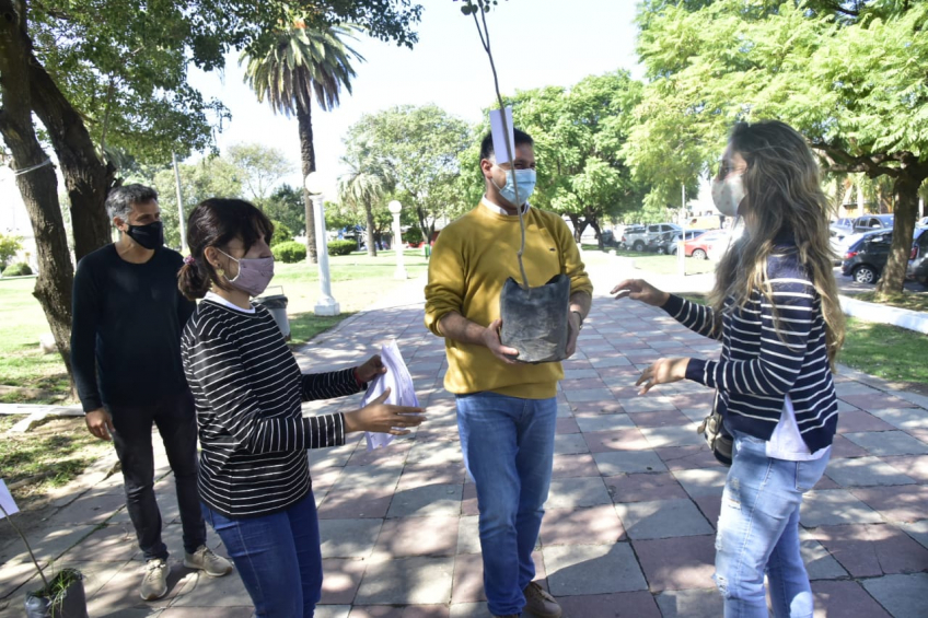 Villa María: El municipio entregó 320 ejemplares a vecinos y vecinas que se inscribieron en el programa de adopción de árboles