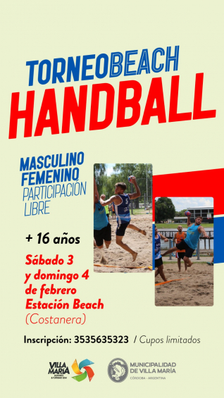 Villa María: Se viene un fin de semana a  puo deporte en la Estación Beach de la costanera