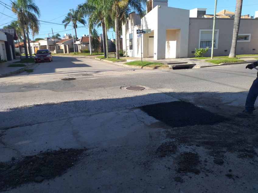 Villa María: El Municipio repara calles en distintos puntos de la ciudad