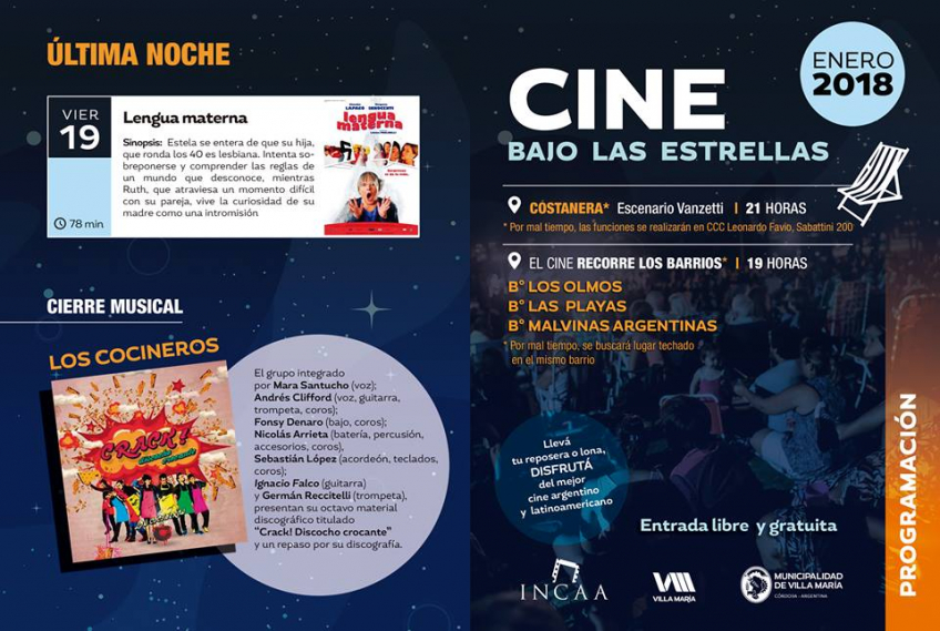 Villa María: El “Cine bajo las estrellas” tendrá su primera película con interpretación en lengua de señas   