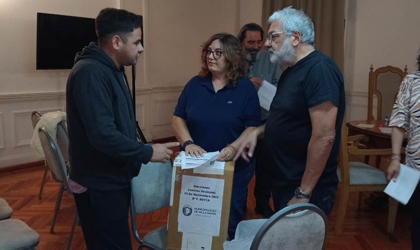 Villa María: Más de 3.600 villamarienses votaron en las elecciones vecinales