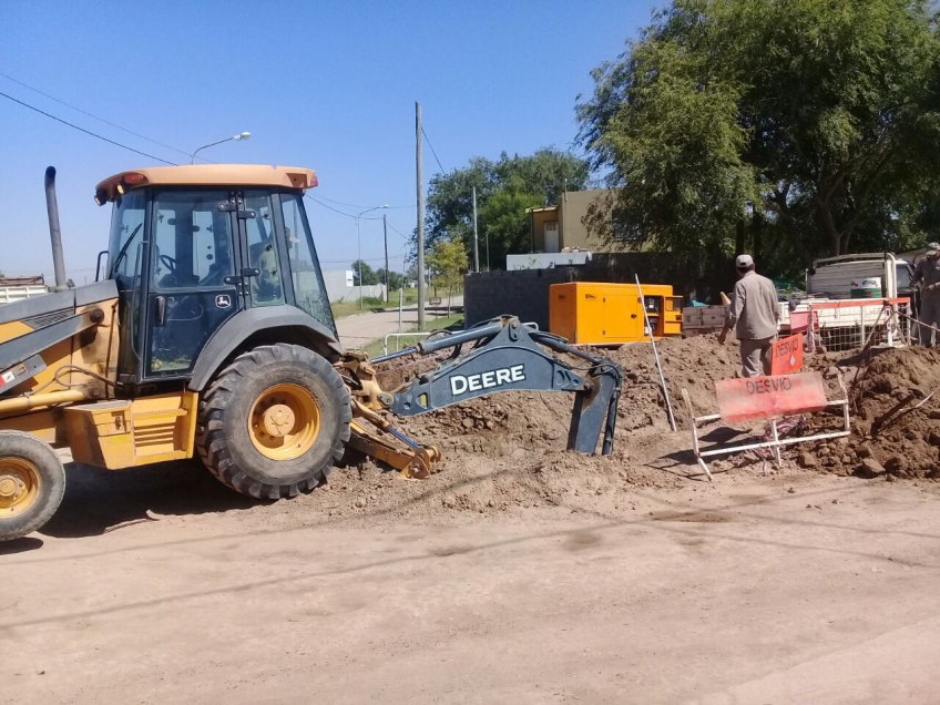 Villa María: Avanza la ampliación del desagüe pluvial de calle Mercedarios