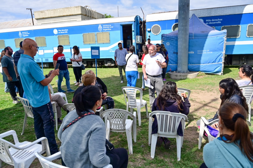 Villa María: El Tren de Desarrollo Social y Sanitario ya está en Villa María, con atenciones médicas y sociales gratuitas 