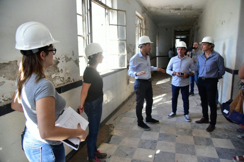 Villa María: Avanza la obra del Centro Cívico, con la recuperación histórica del viejo Hospital Pasteur y la revalorización del patrimonio arquitectónico